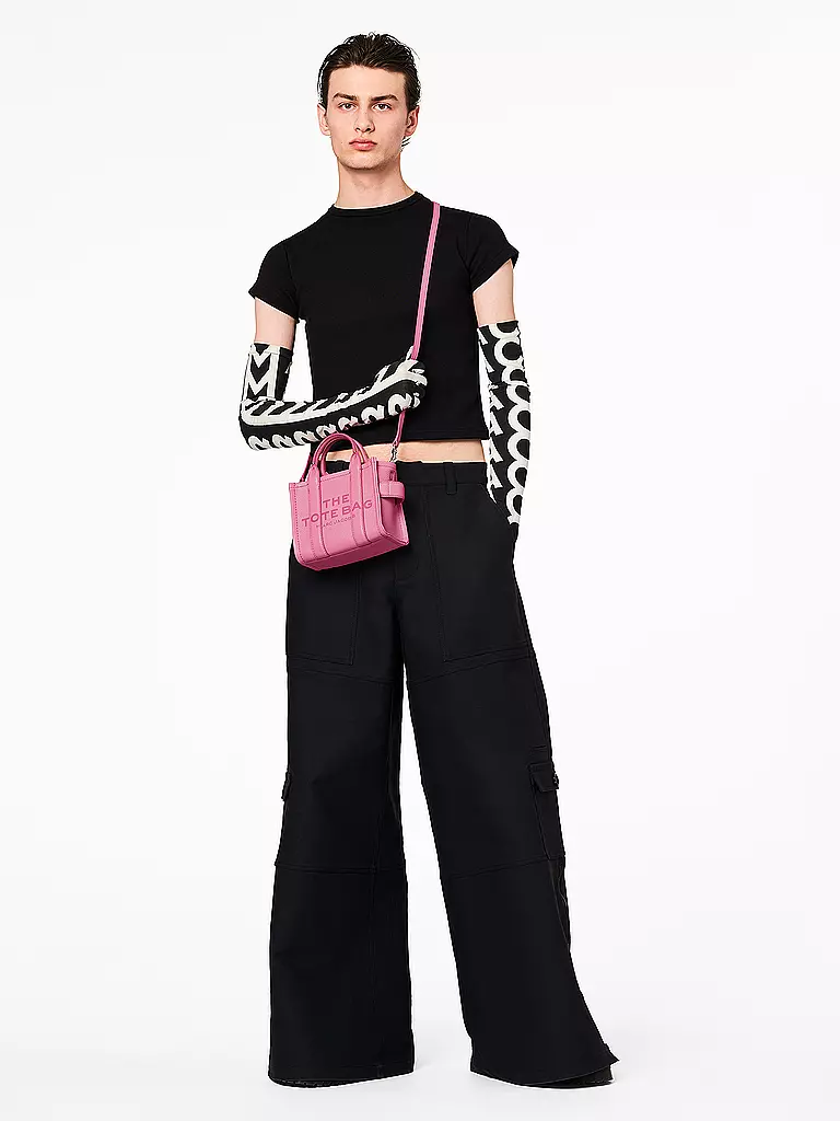 MARC JACOBS | Ledertasche - Tote Bag THE MINI TOTE | pink