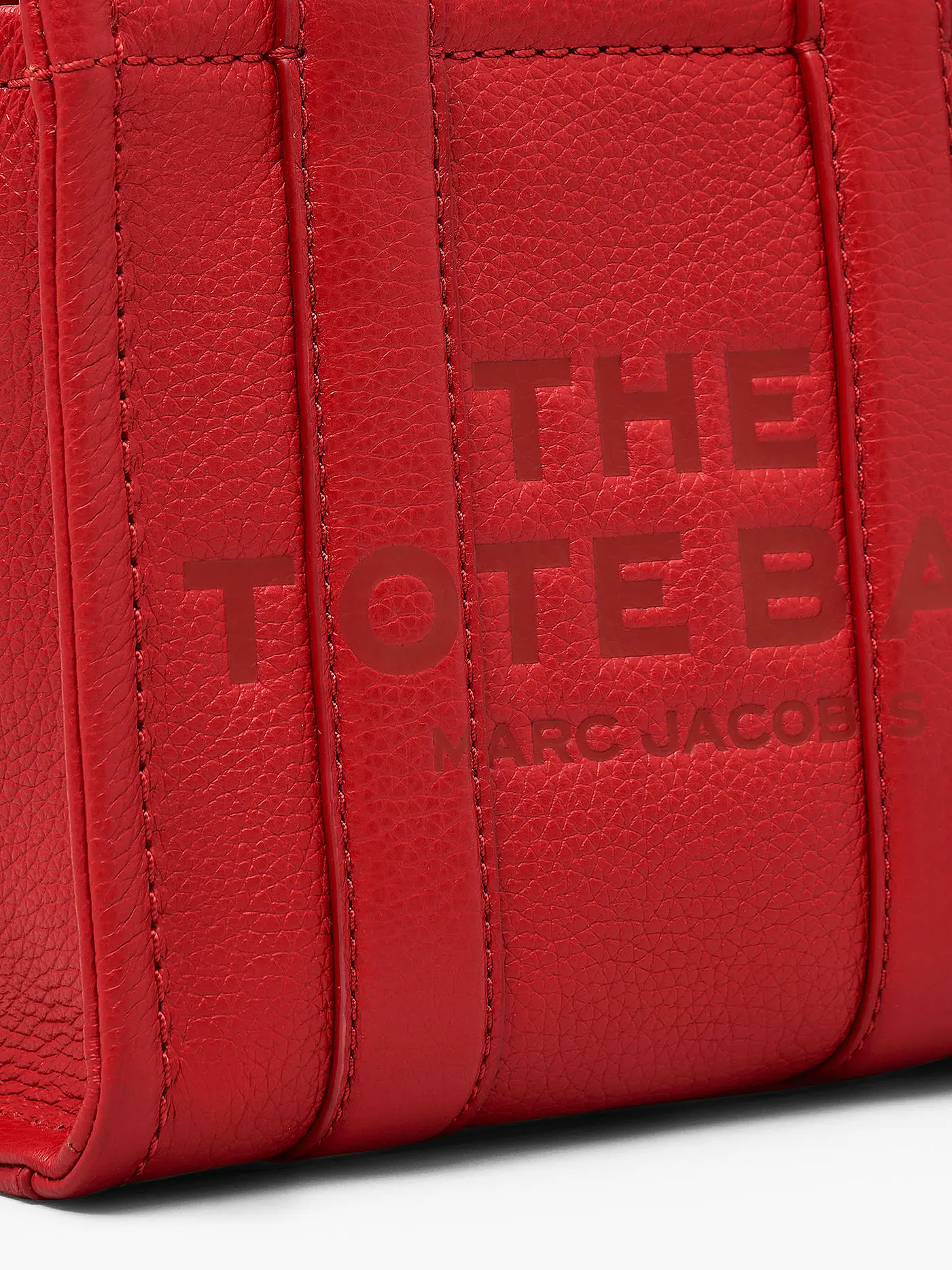 MARC JACOBS | Ledertasche - Tote Bag THE MINI TOTE | rot