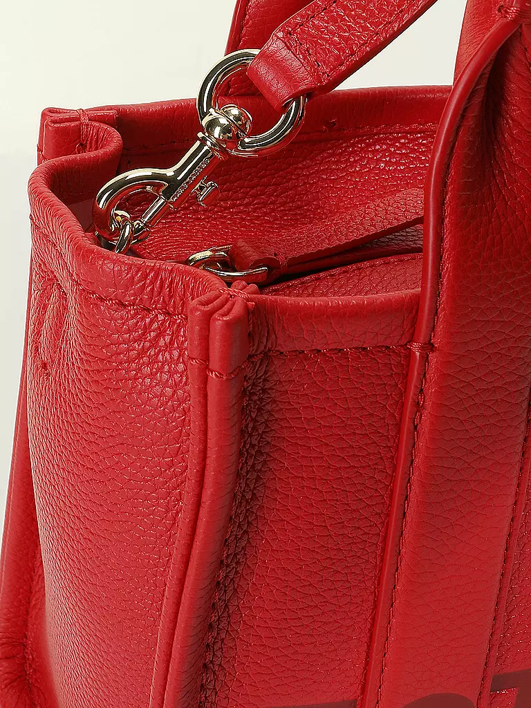MARC JACOBS | Ledertasche - Tote Bag THE SMALL TOTE LEATHER  | rot