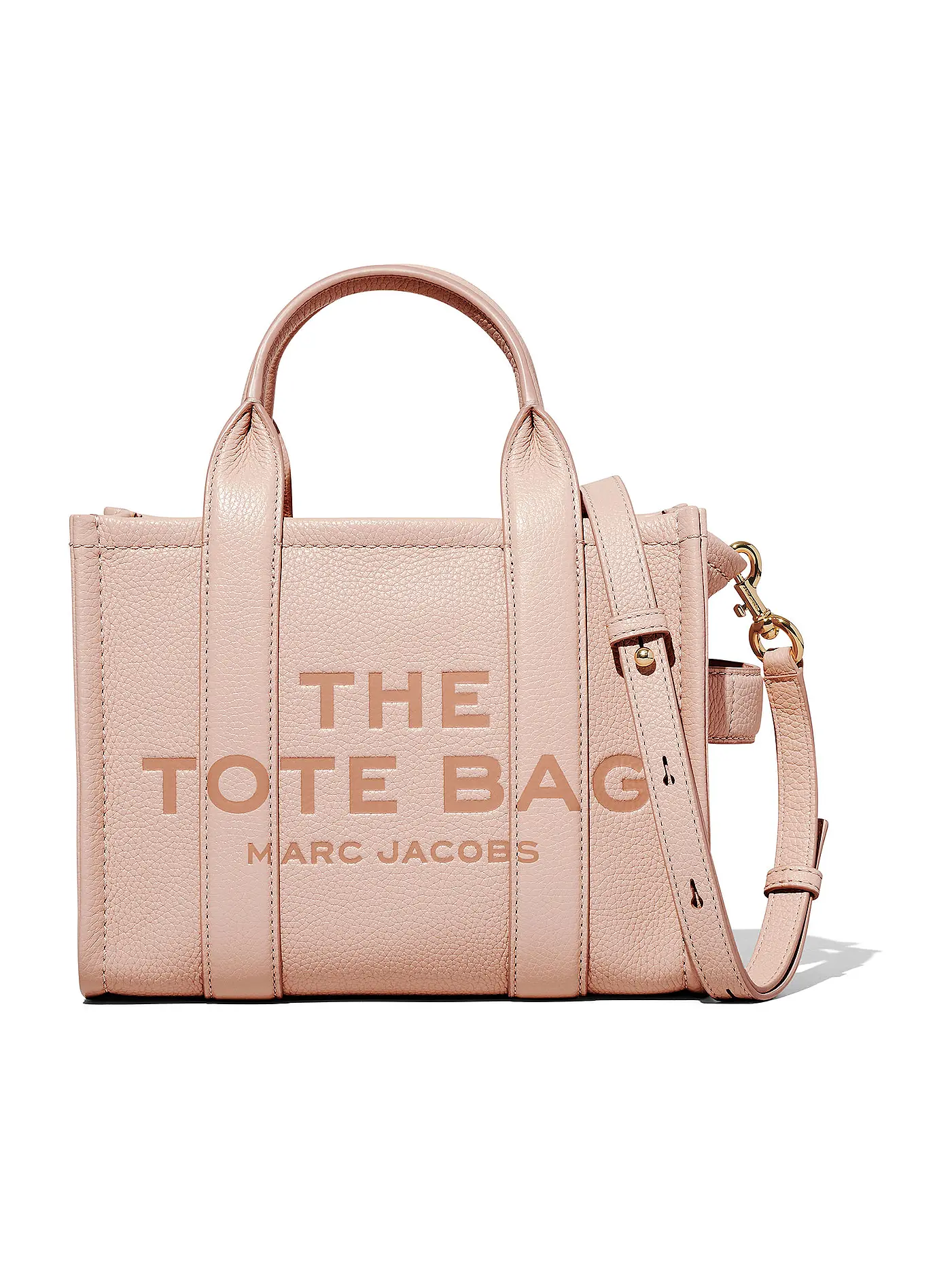 MARC JACOBS | Ledertasche - Tote Bag THE SMALL TOTE LEATHER  | rosa