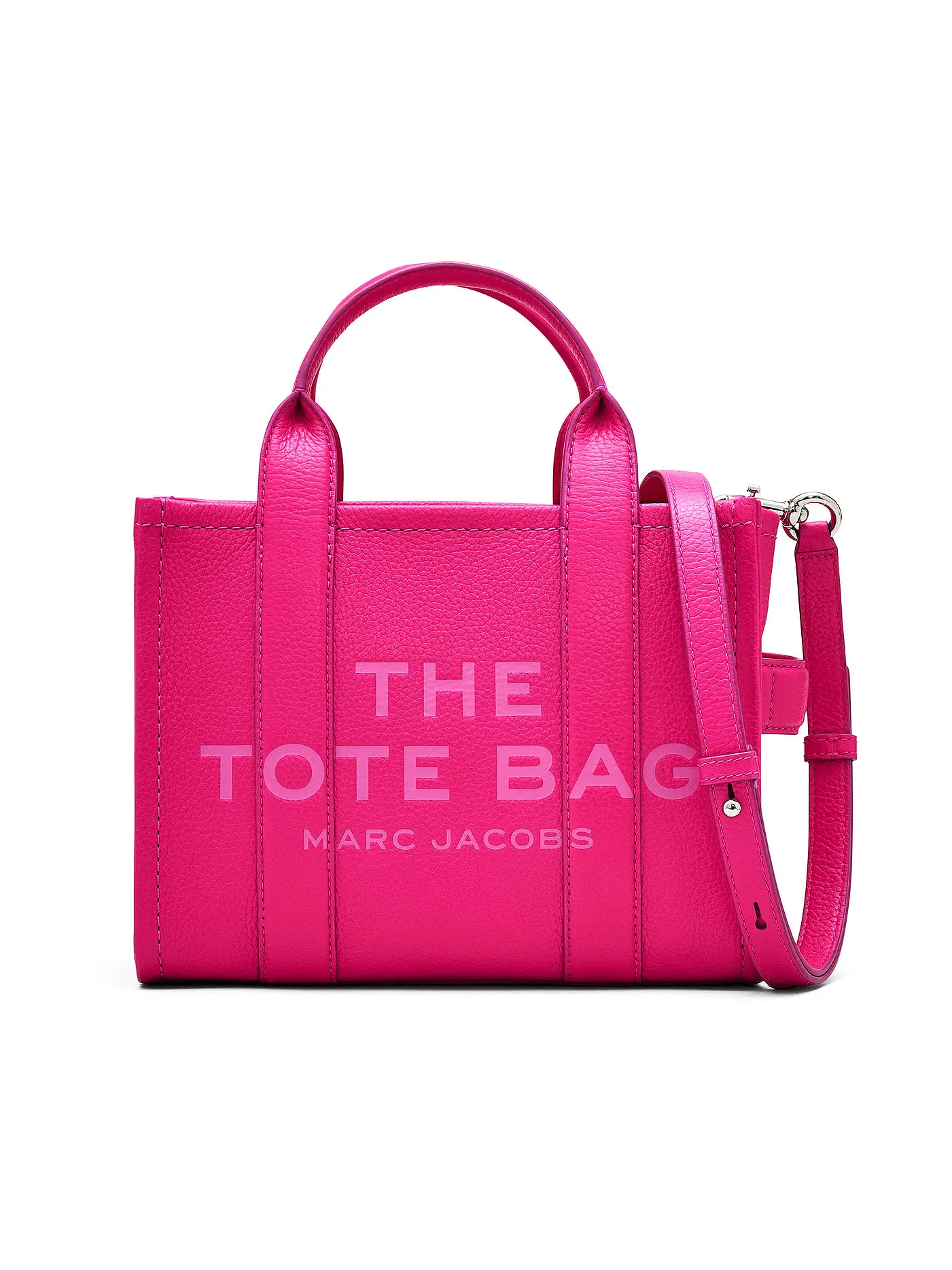 MARC JACOBS | Ledertasche - Tote Bag THE SMALL TOTE LEATHER  | pink