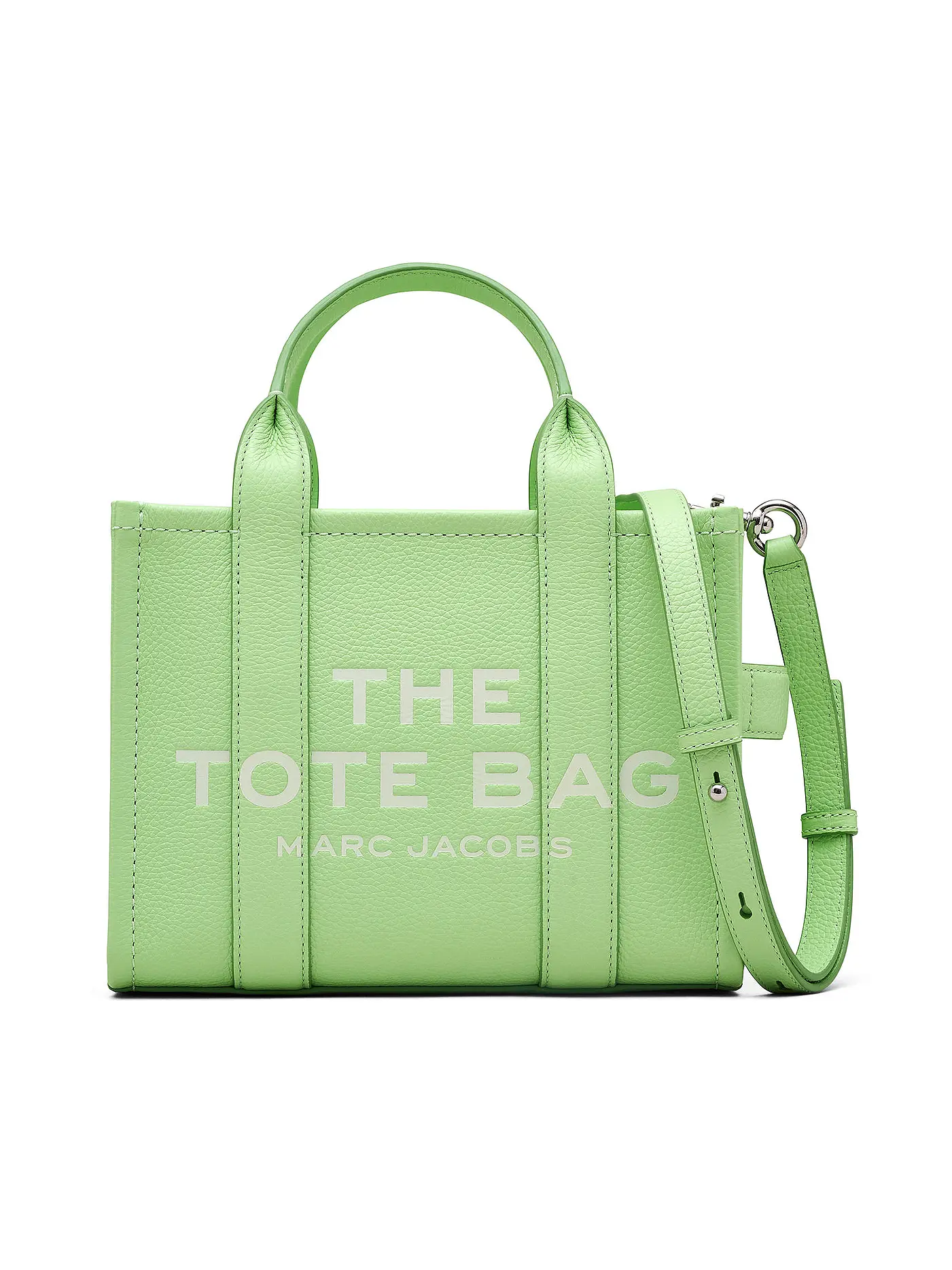 MARC JACOBS | Ledertasche - Tote Bag THE SMALL TOTE LEATHER  | grün