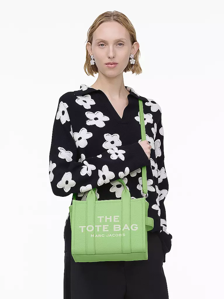 MARC JACOBS | Ledertasche - Tote Bag THE SMALL TOTE LEATHER | grün