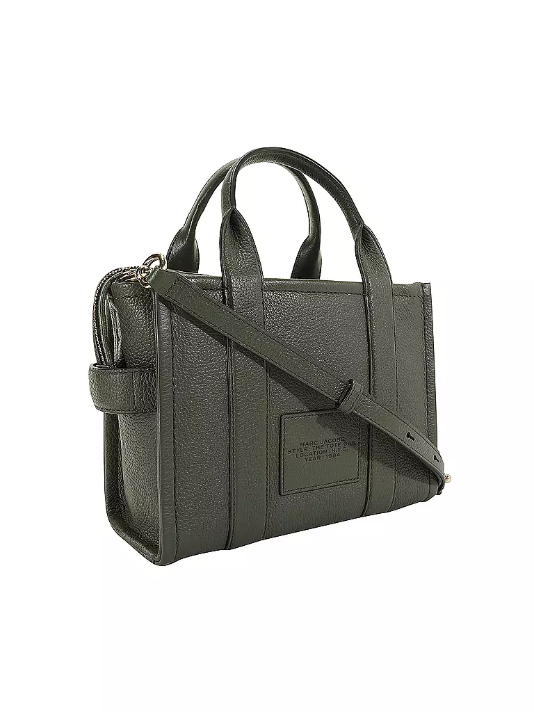 MARC JACOBS | Ledertasche - Tote Bag THE SMALL TOTE LEATHER | olive