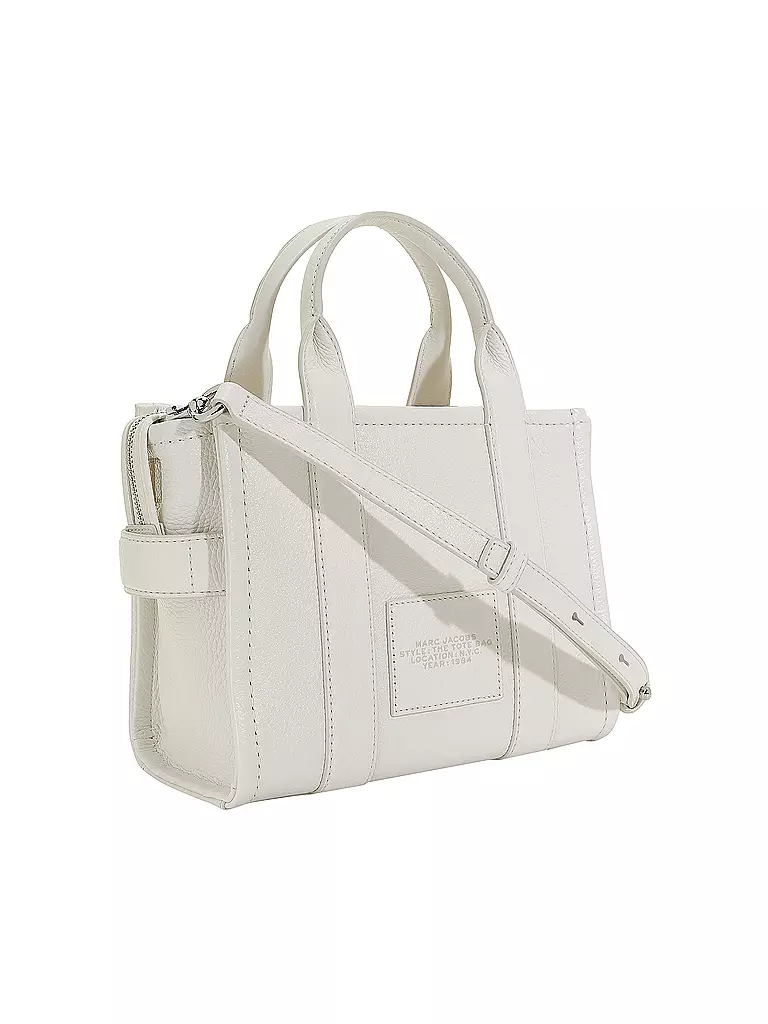 MARC JACOBS | Ledertasche - Tote Bag THE SMALL TOTE LEATHER | weiss