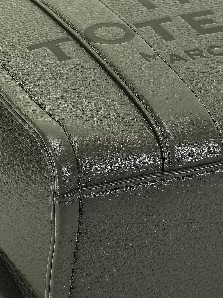 MARC JACOBS | Ledertasche - Tote Bag THE SMALL TOTE LEATHER | olive