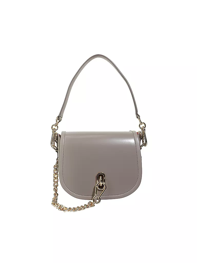 MARC JACOBS | Ledertasche - Umhängetasche " The Saddle Bag " | grau