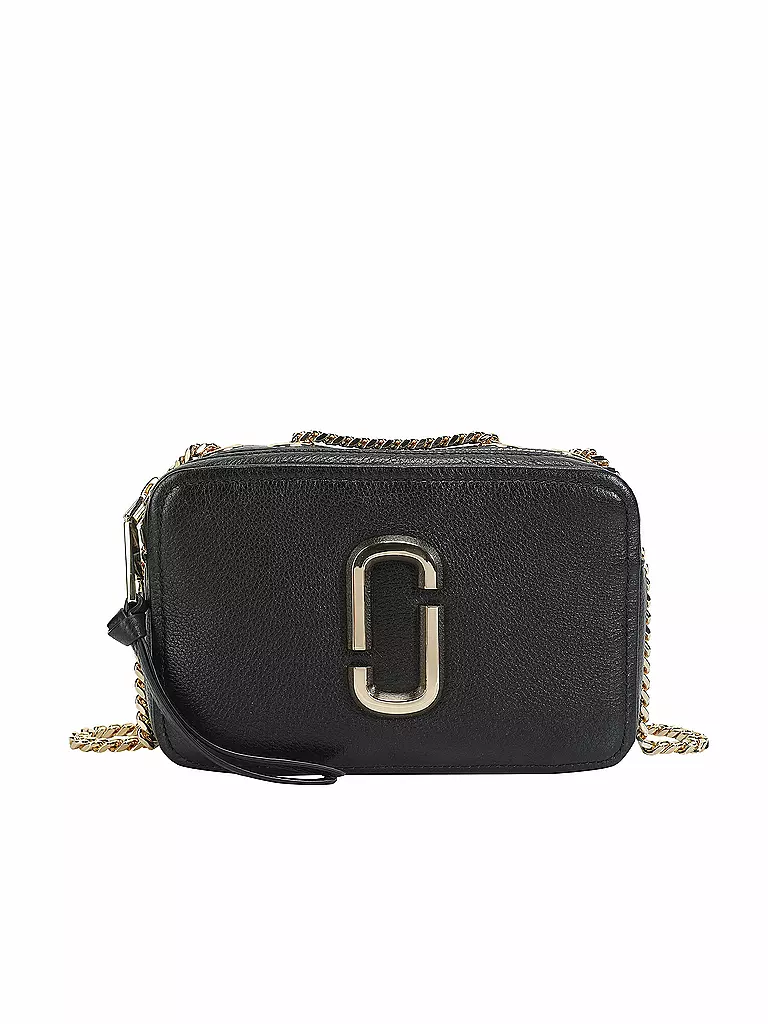 MARC JACOBS | Ledertasche - Umhängetasche Glam Shot 21 | schwarz