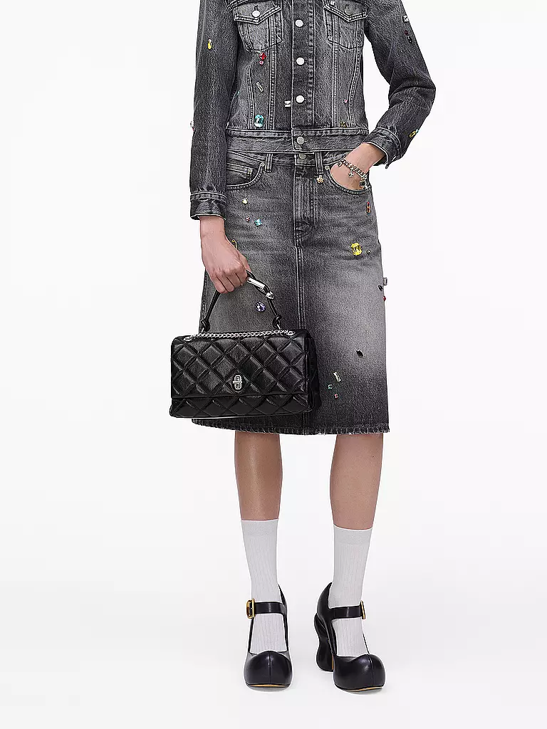 MARC JACOBS | Ledertasche - Umhängetasche THE DUAL  | schwarz