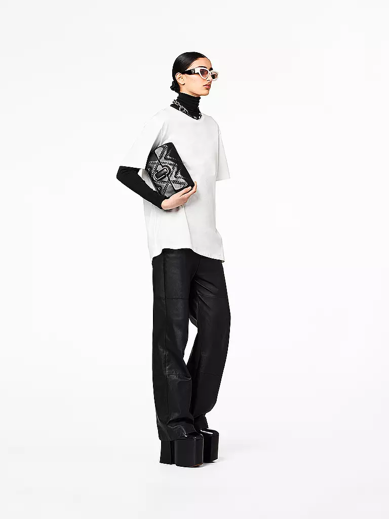 MARC JACOBS | Ledertasche - Umhängetasche THE SHOULDER BAG | hellgrau