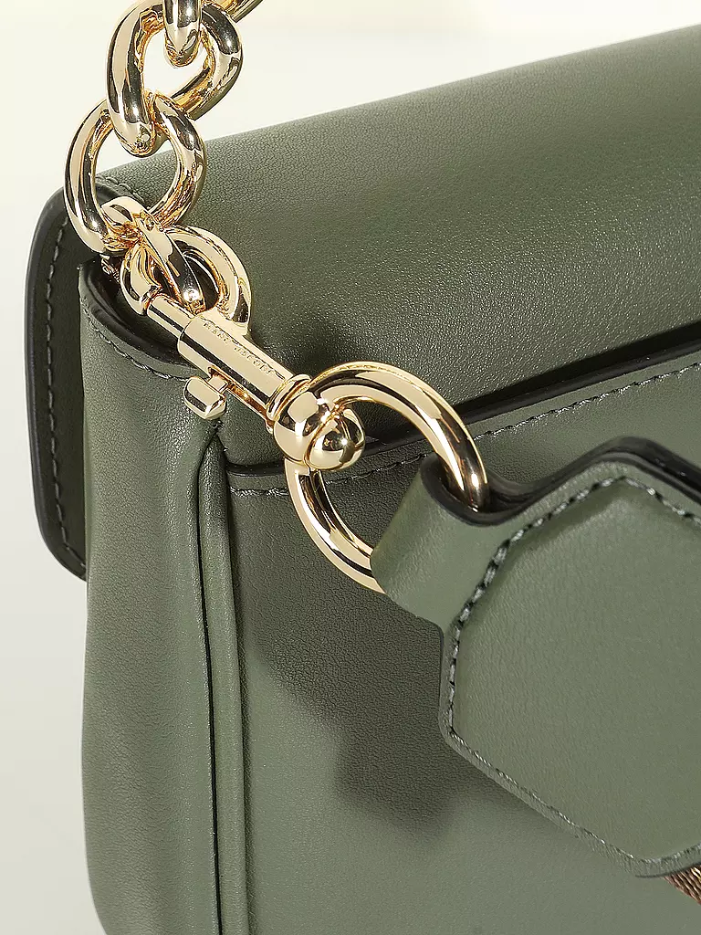 MARC JACOBS | Ledertasche - Umhängetasche THE SOFT SHOULDER BAG | olive