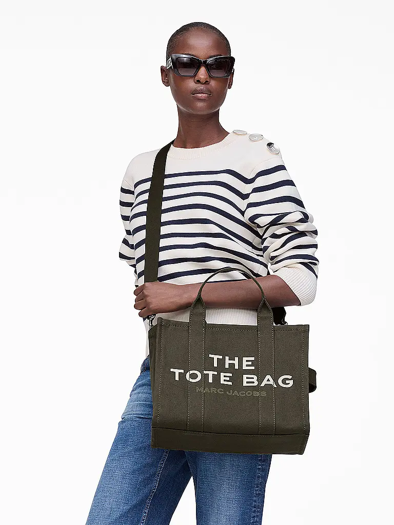 MARC JACOBS | Tasche - Tote Bag THE MEDIUM TOTE CANVAS | dunkelgrün