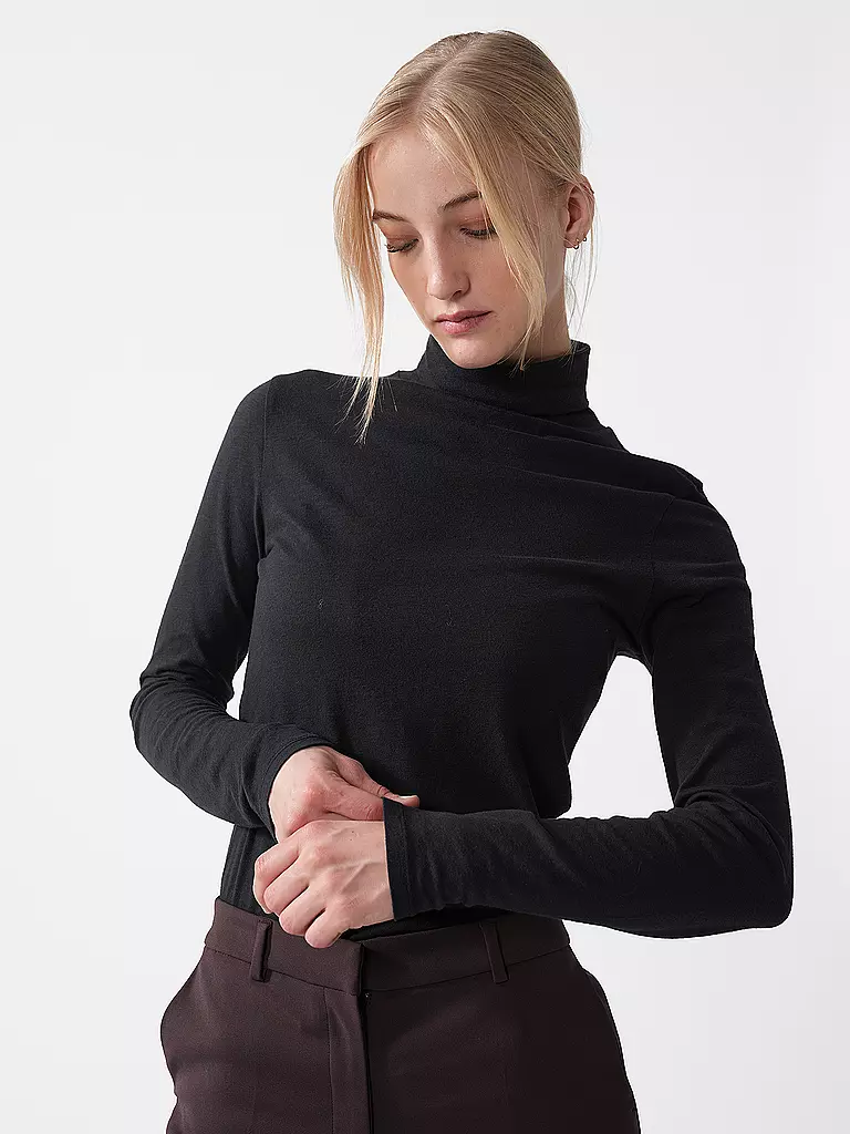 MARC O' POLO DENIM | Rollkragenshirt  | schwarz