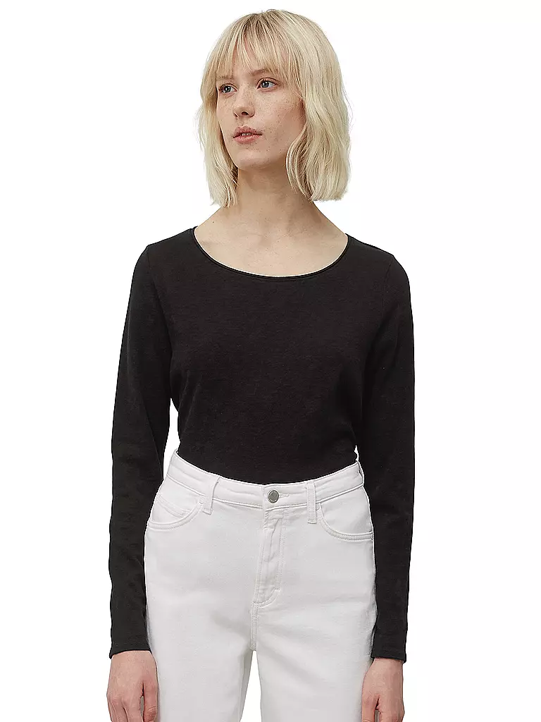 MARC O'POLO DENIM | Langarmshirt  | schwarz