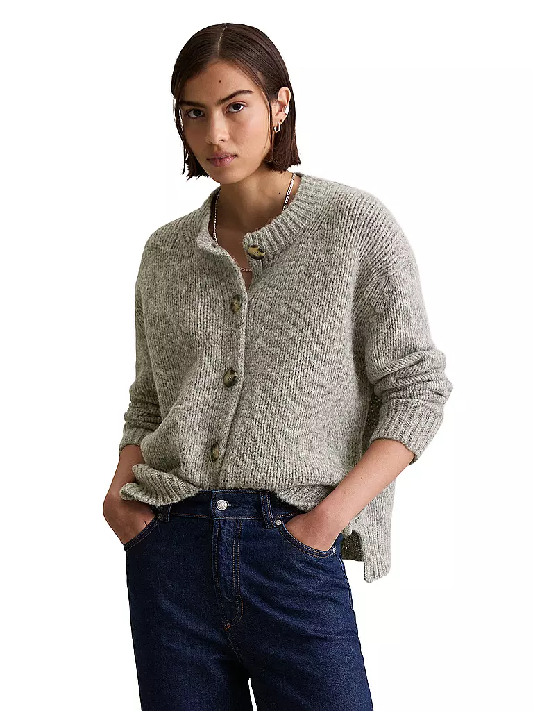 MARC O'POLO DENIM | Strickjacke | hellgrau