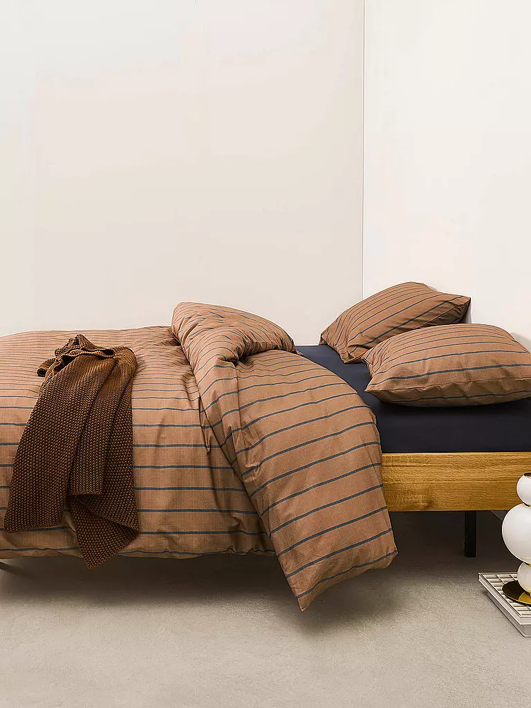 MARC O'POLO HOME | Bettwäsche Torsken Hanf/Tencel 70x90cm/140x200cm Warm Pecan | braun