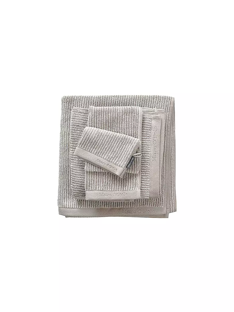 MARC O'POLO HOME | Duschtuch "Timeless Stripe" 70x140cm (Oatmeal/White)  | beige