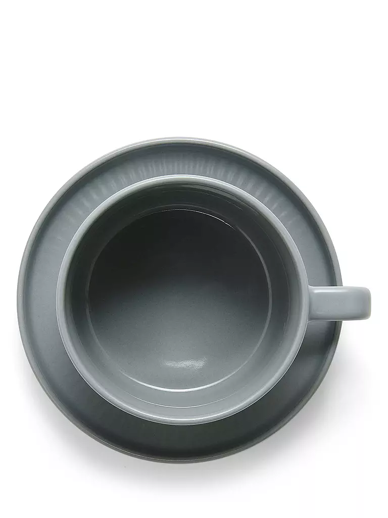 MARC O'POLO HOME | Espressotasse mit Untertasse Moments 10cl Soft Grey | grau