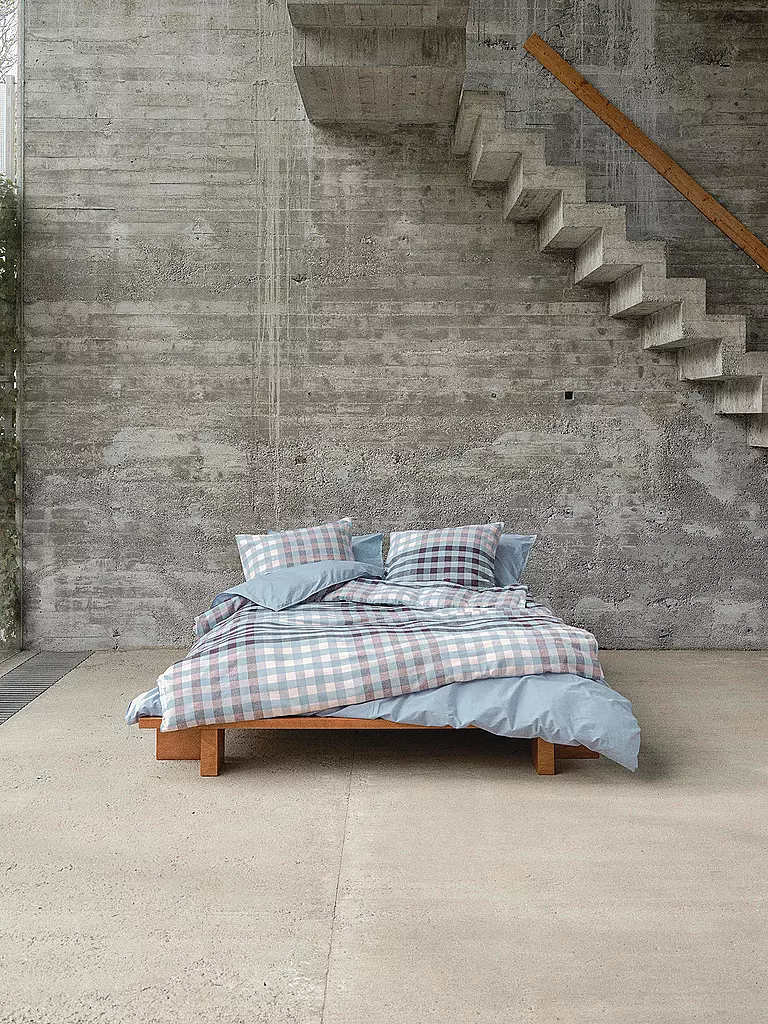 MARC O'POLO HOME | Flanell Bettwäsche KLAUDI 70x90cm/140x200cm Powder Blue | hellblau