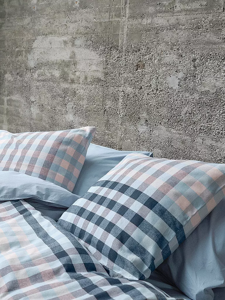 MARC O'POLO HOME | Flanell Bettwäsche KLAUDI 70x90cm/140x200cm Powder Blue | hellblau