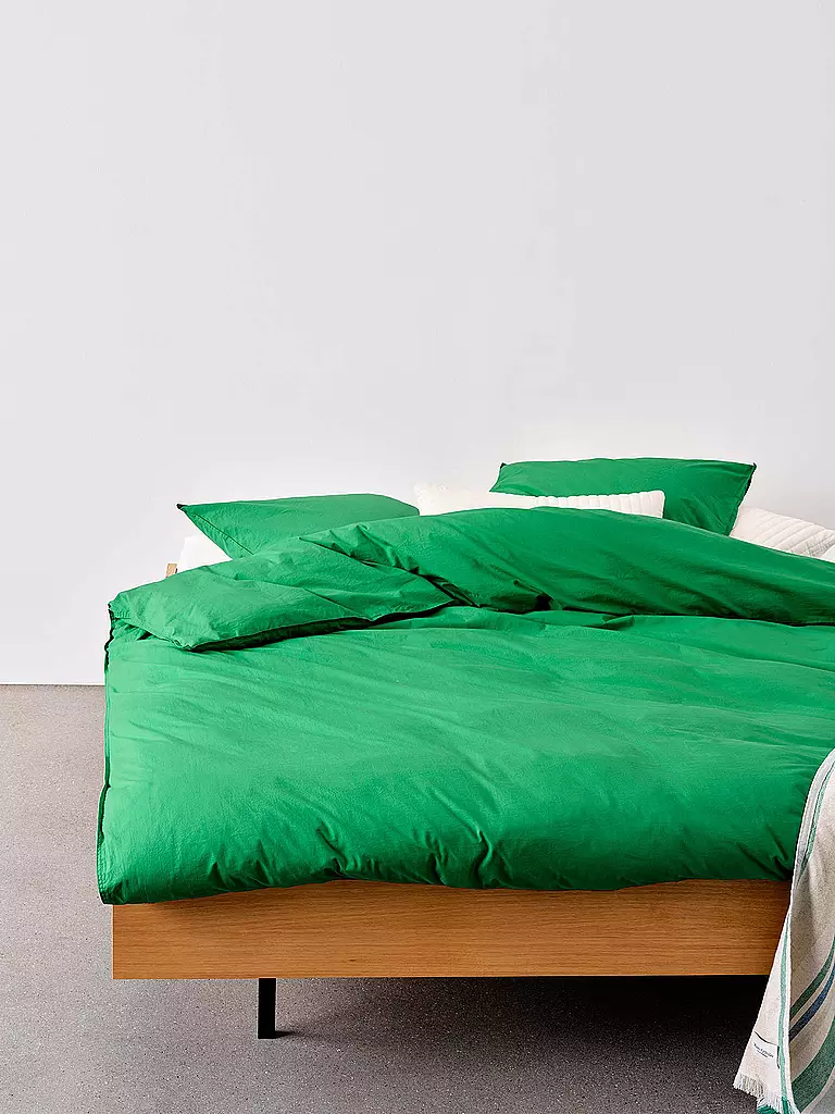 MARC O'POLO HOME | Perkal Bettwäsche Tove 70x90cm / 140x200cm Vivid Green | grün