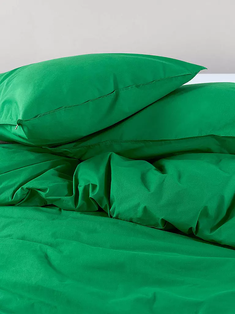 MARC O'POLO HOME | Perkal Bettwäsche Tove 70x90cm / 140x200cm Vivid Green | grün