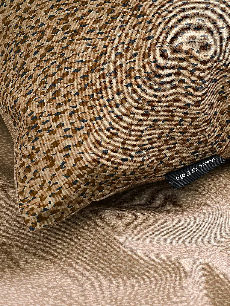 MARC O'POLO HOME | Satin Bettwäsche 70x90cm/140x200cm CAMO Toffee Brown | braun