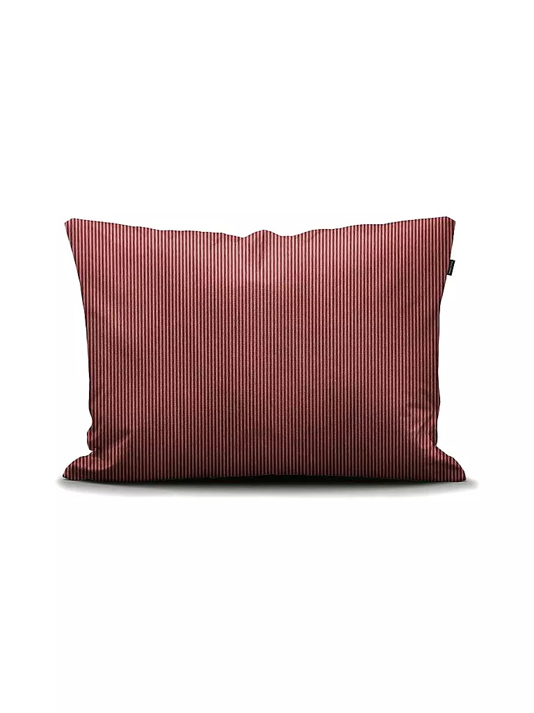 MARC O'POLO HOME | Satin Bettwäsche Classic Stripe 70x90cm / 140x200cm Warm Earth | rot