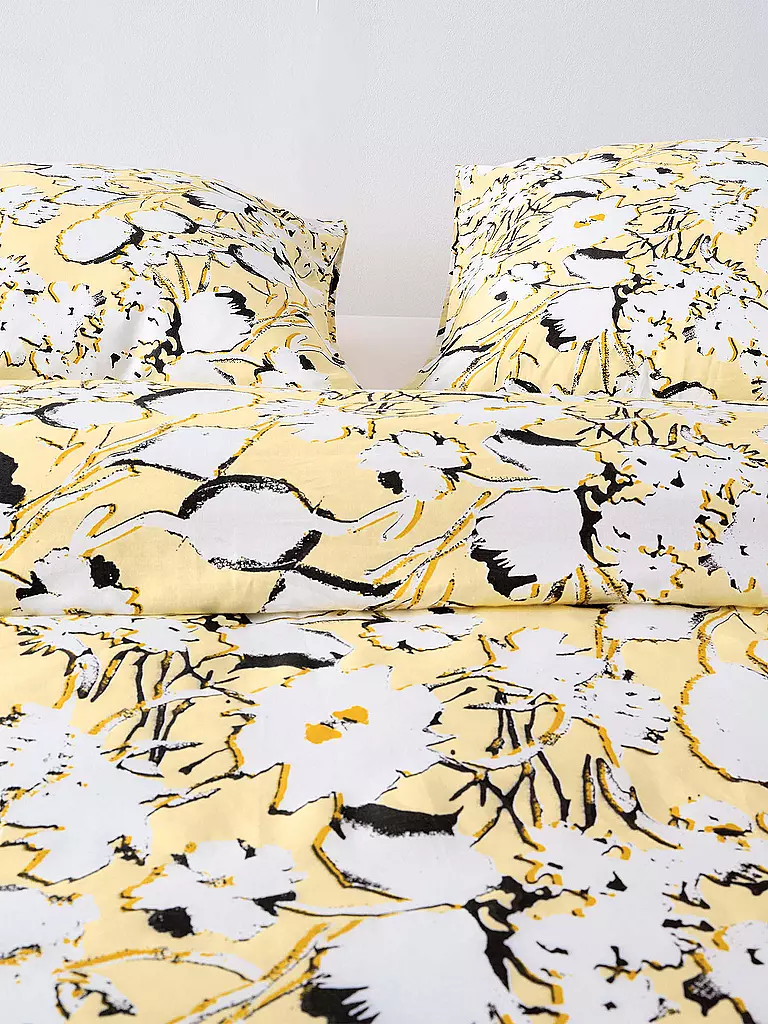 MARC O'POLO HOME | Satin Bettwäsche HANNE 70x90cm / 140x200cm Pale Yellow | gelb