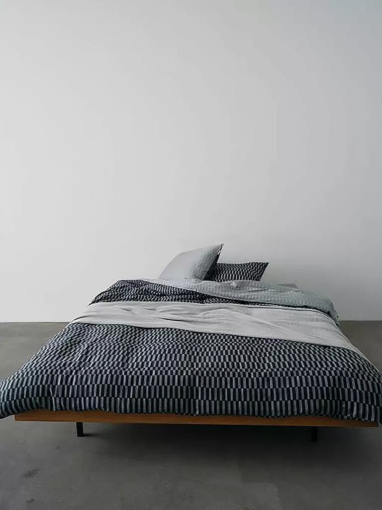 MARC O'POLO HOME | Satin Bettwäsche SILLIA 70x90cm/140x200cm Dark Navy | dunkelblau