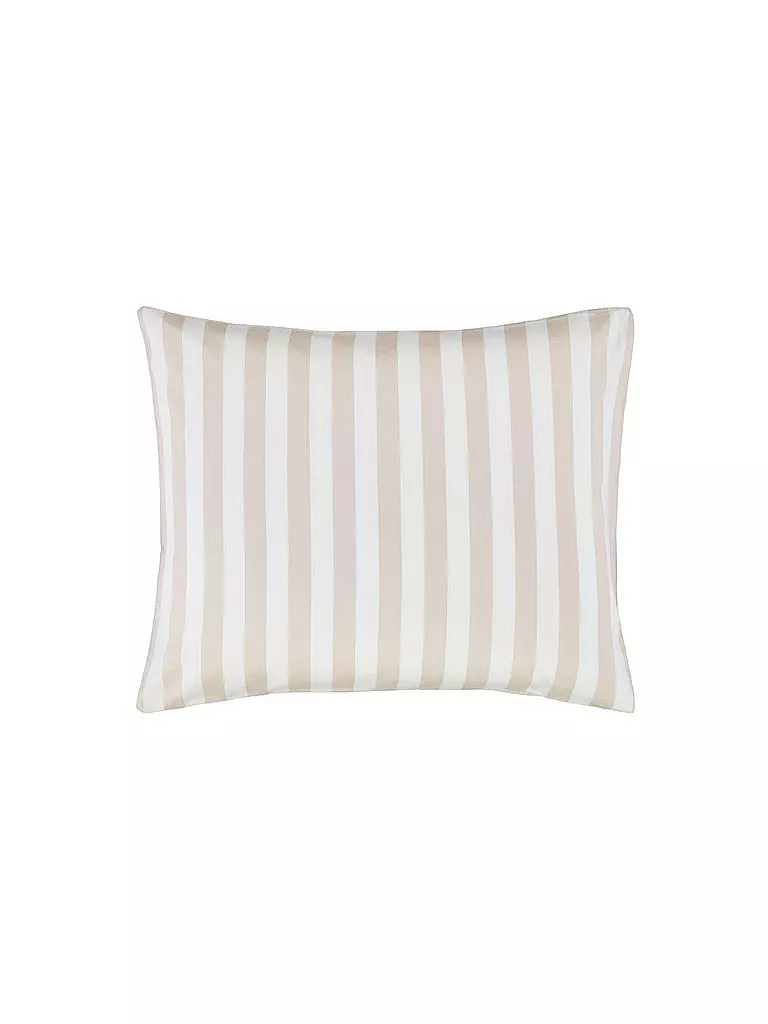 MARC O'POLO HOME | Satin-Bettwäsche "Classic Stripe" 70x90cm/140x200cm  | beige