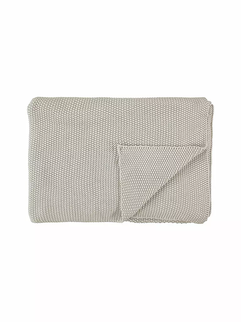 MARC O'POLO HOME | Wohndecke Nordic Knit 130x170cm (Oatmeal) | grau