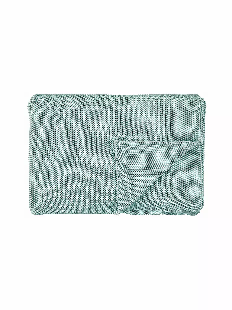 MARC O'POLO HOME | Wohndecke Nordic Knit 130x170cm (Soft Green) | türkis