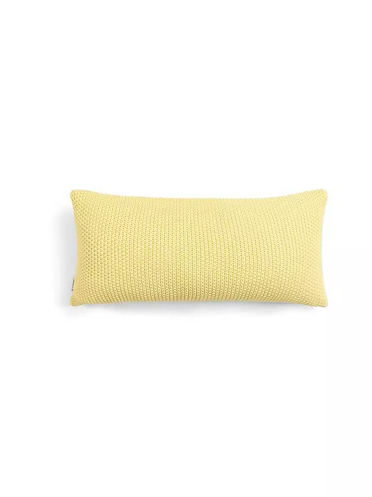 MARC O'POLO HOME | Zierkissen Nordic Knit 30x60cm Pale Yellow | gelb