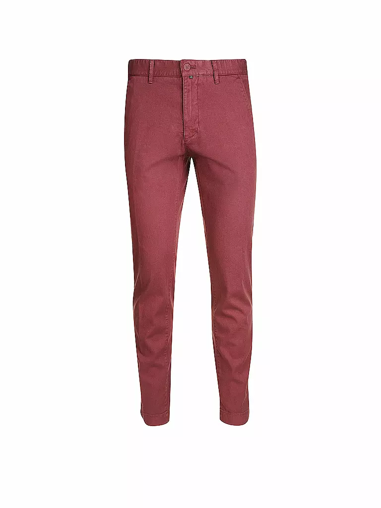 MARC O'POLO | Chino Tapered-Fit "Stig" | rot