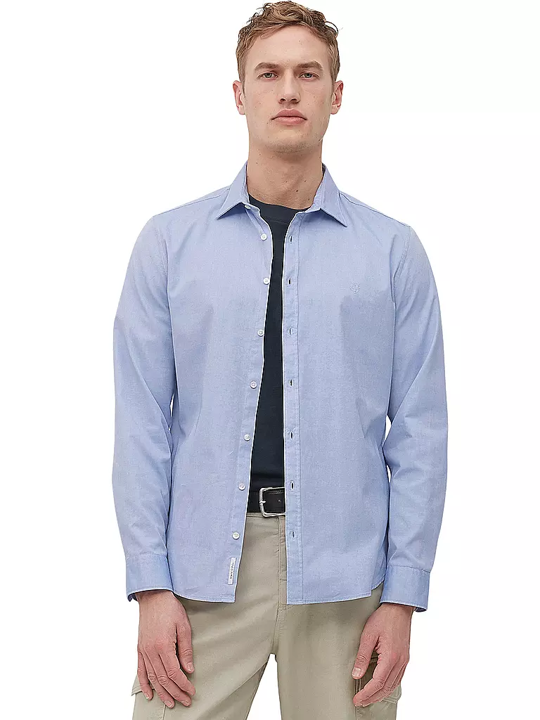 MARC O'POLO | Hemd Shaped Fit | blau