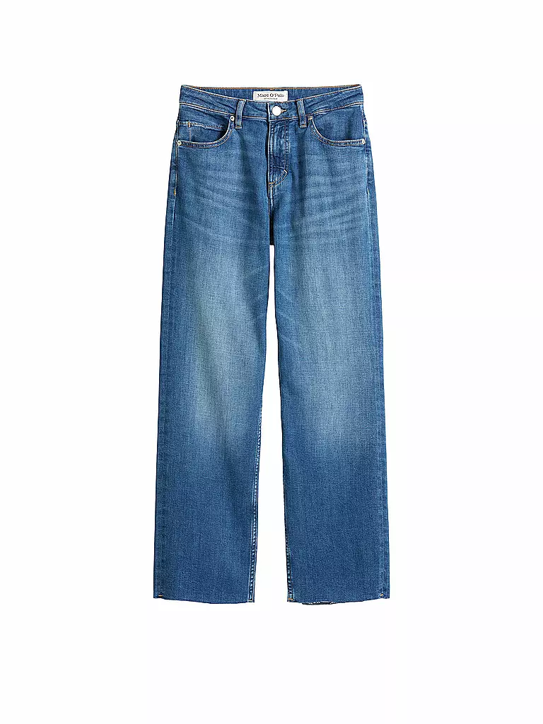 MARC O'POLO | High Waist Jeans Straight Leg | blau