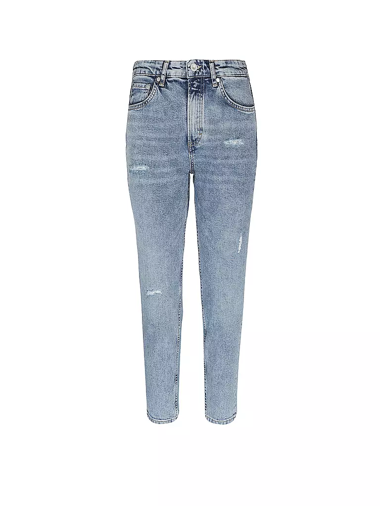 MARC O'POLO | Highwaist Jeans Slim Fit 7/8 MALA | blau