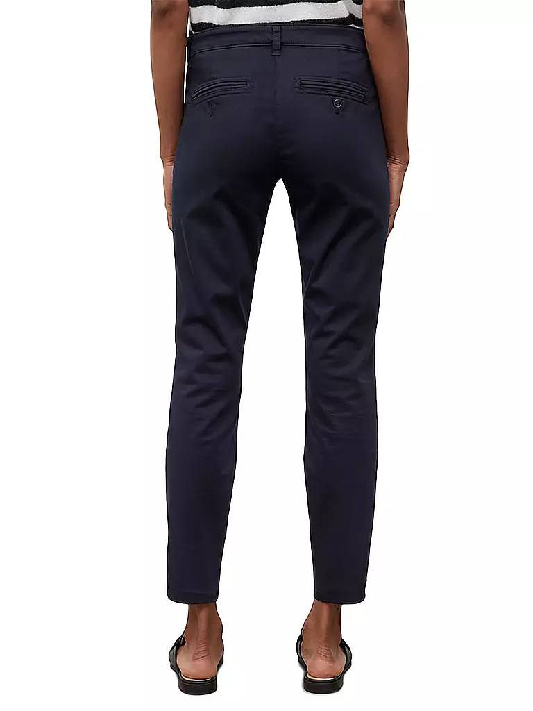 MARC O'POLO | Hose "Laxa" (Highwaist) | dunkelblau