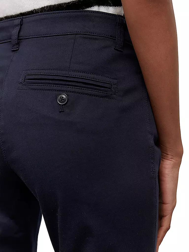 MARC O'POLO | Hose "Laxa" (Highwaist) | blau