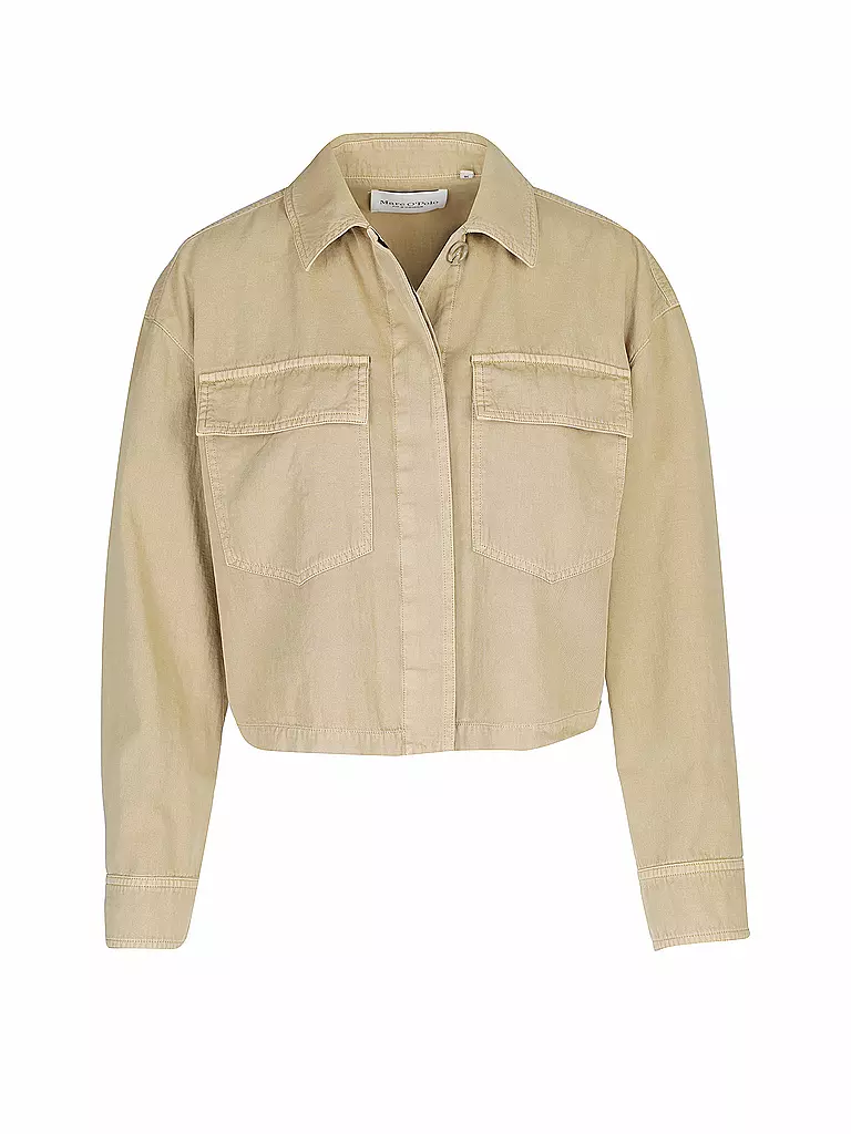 MARC O'POLO | Jacke Cropped Fit | beige