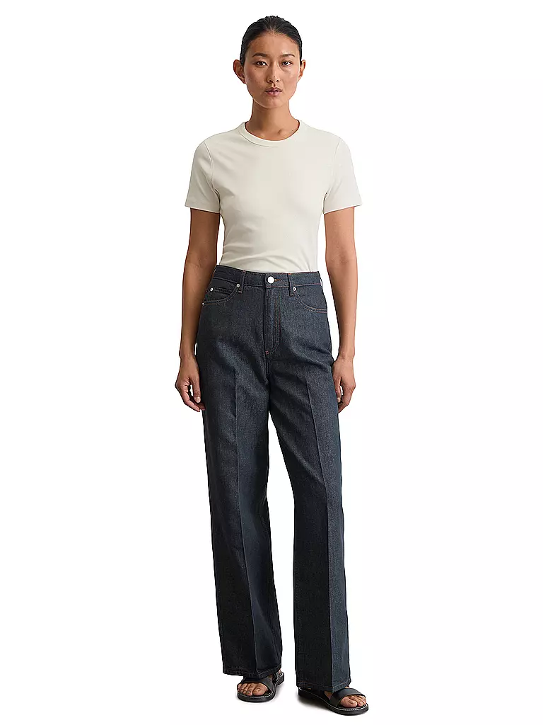 MARC O'POLO | Jeans Wide Leg  | dunkelblau