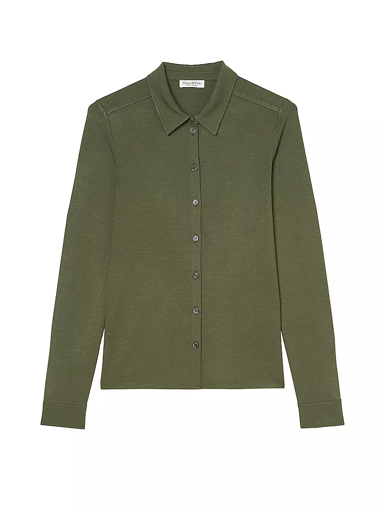 MARC O'POLO | Jerseybluse | olive