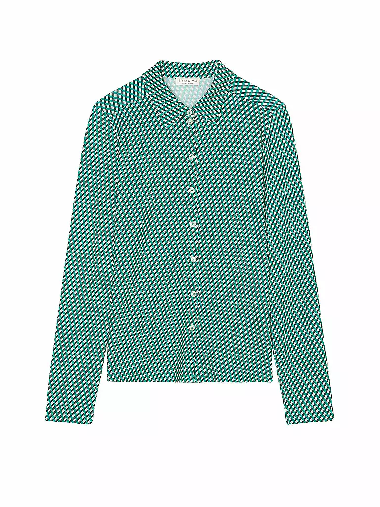 MARC O'POLO | Jerseybluse | grün