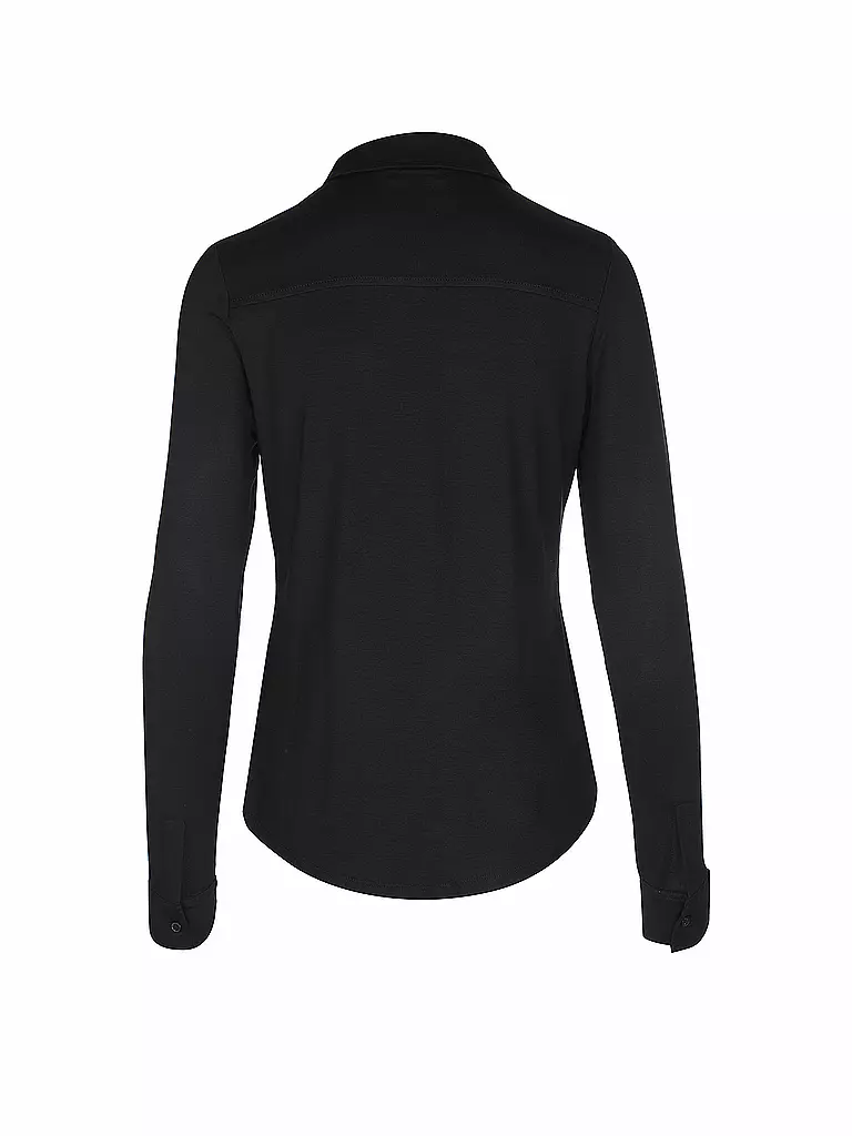 MARC O'POLO | Jerseybluse | schwarz