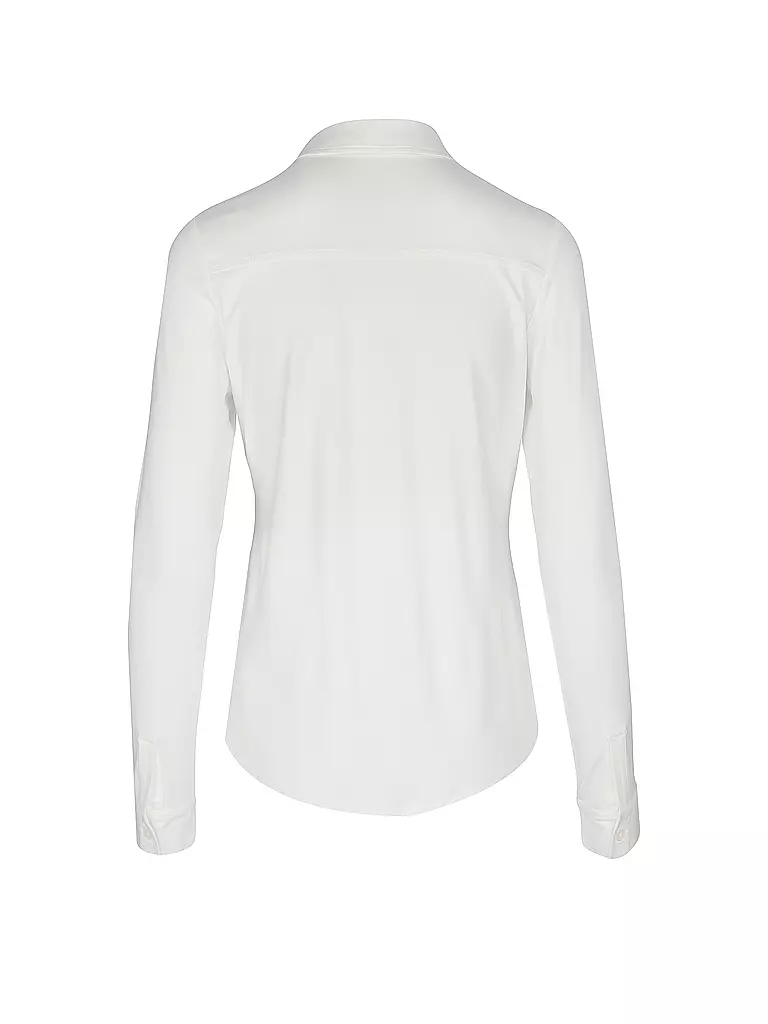 MARC O'POLO | Jerseybluse | weiss