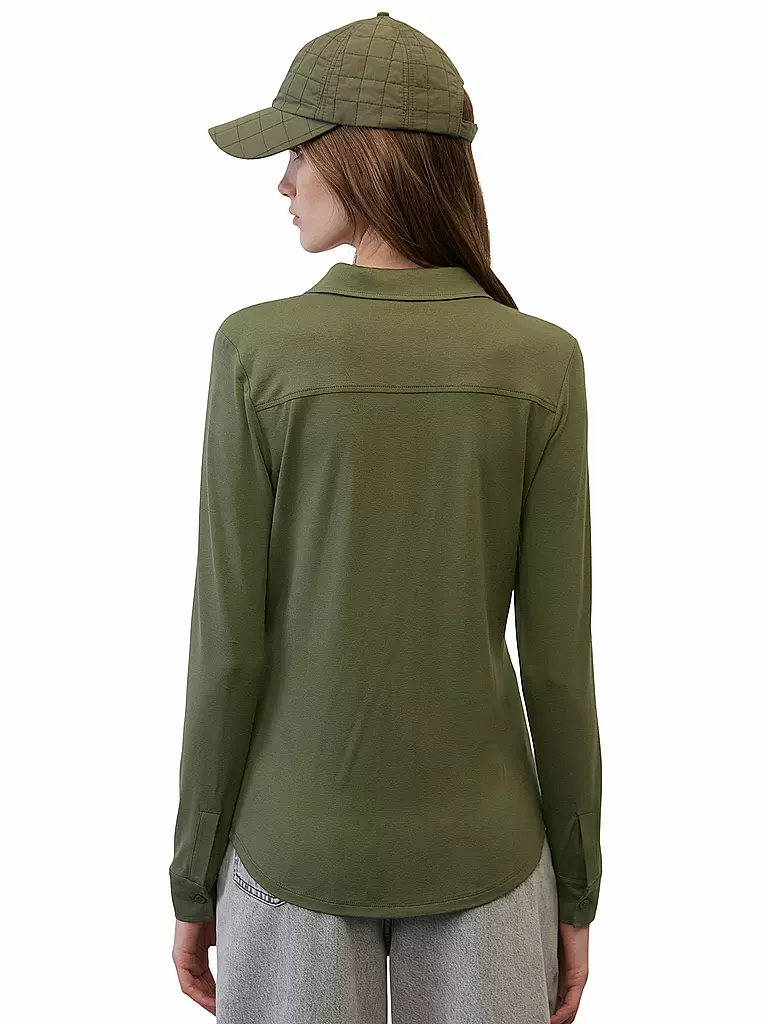 MARC O'POLO | Jerseybluse | olive