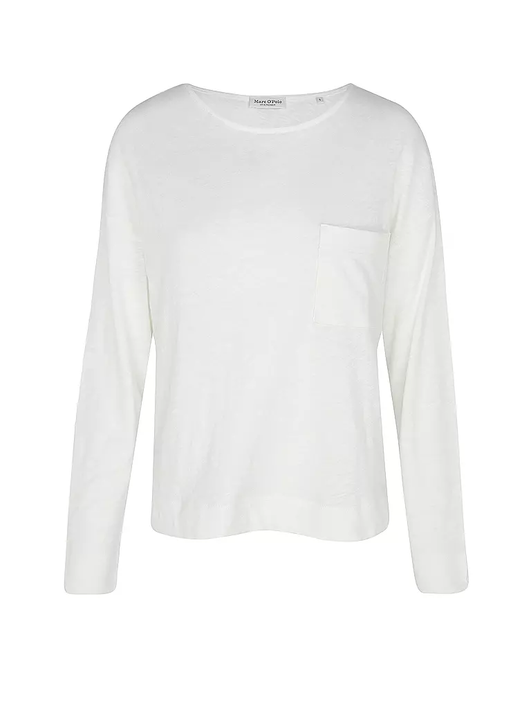 MARC O'POLO | Langarmshirt  | weiss