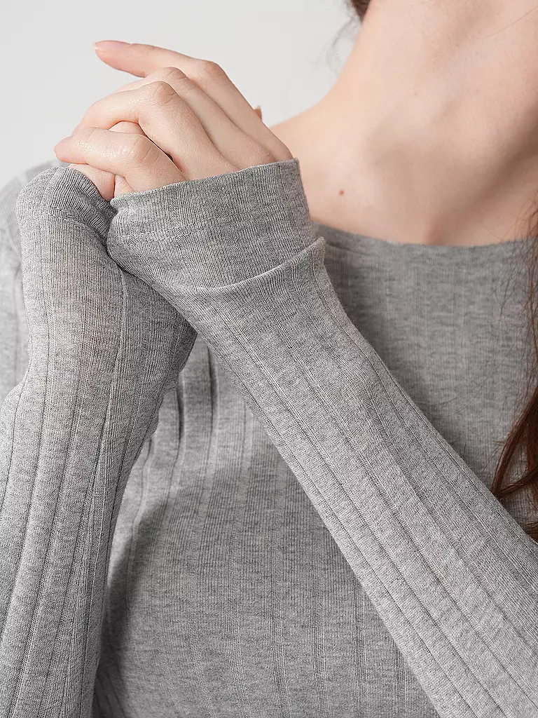 MARC O'POLO | Langarmshirt  | grau