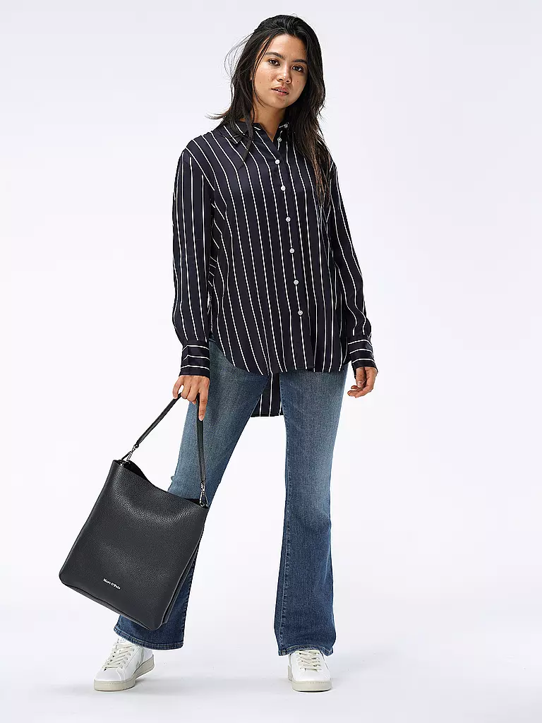 MARC O'POLO | Ledertasche - Hobo Bag | dunkelblau